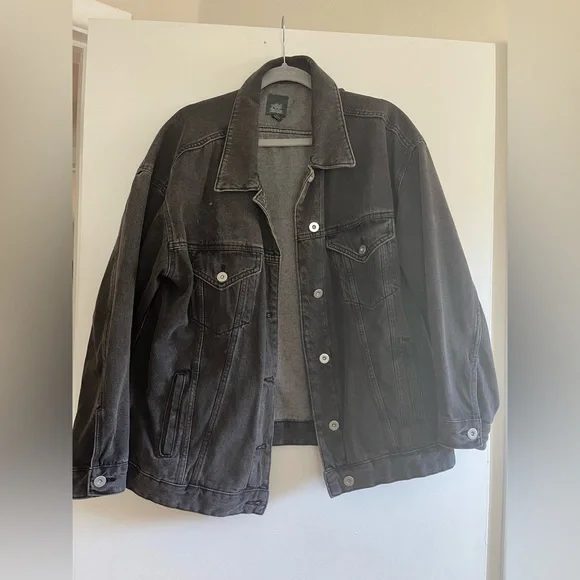 Wild Fable Black Oversized Jean Jacket - Picture 2 of 5